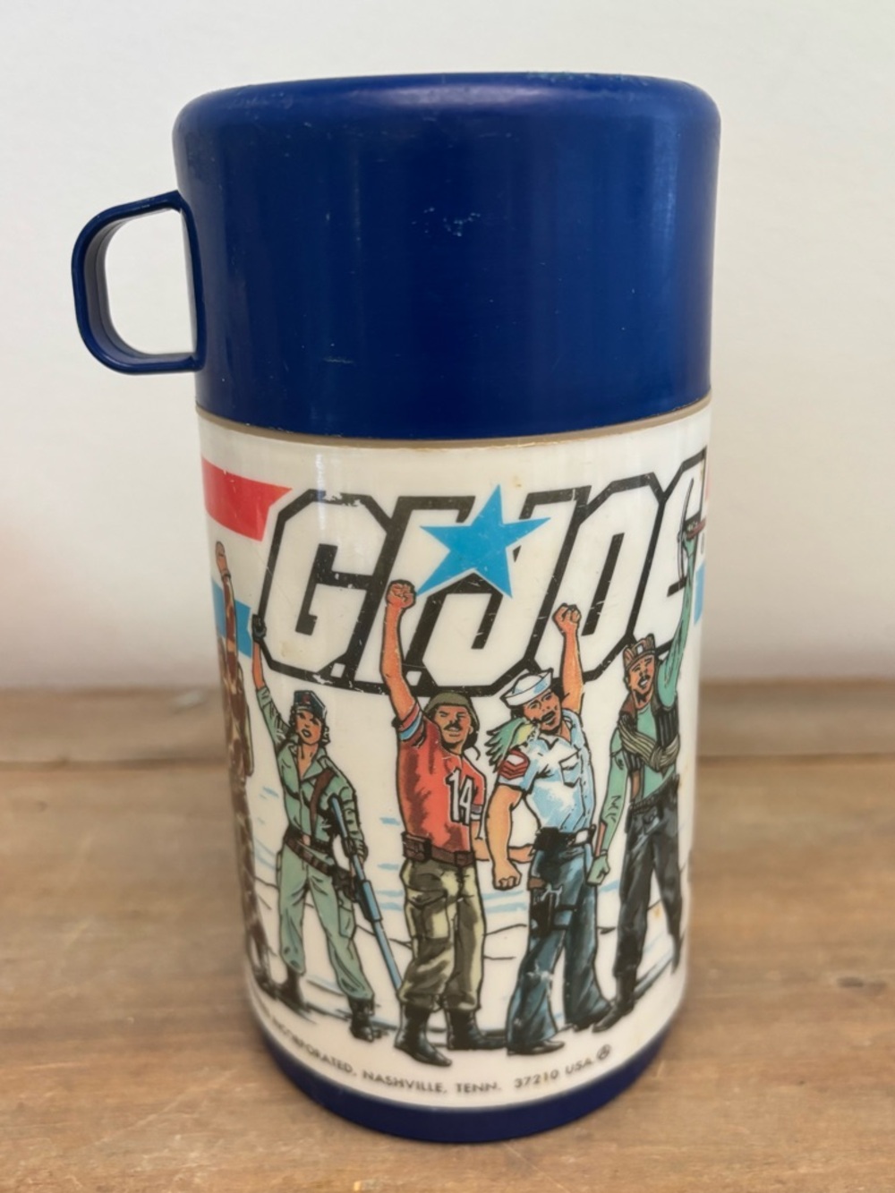 Vintage 1985 GI Joe Hasbro Aladdin Insulated Lunchbox Thermos